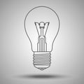 Incandescent lamp. Royalty Free Stock Photo
